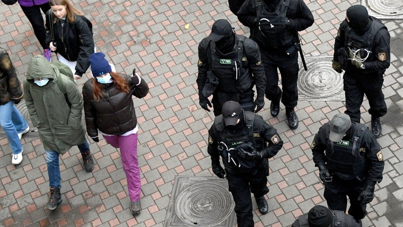 В Минске задержали более 300 участников акций протеста
