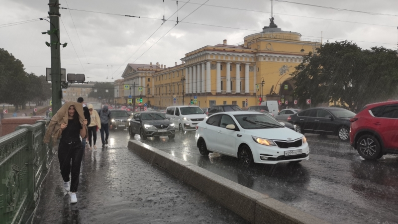 Гроза и сильный ветер нагрянут в Петербург 23 июля