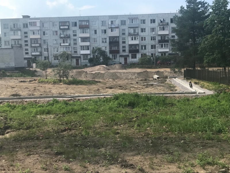 В Петродворцовом районе для новой зоны отдыха сделали водоотводы