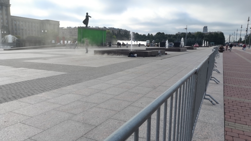 «Воланд» полностью перекрыл Московскую площадь для движения